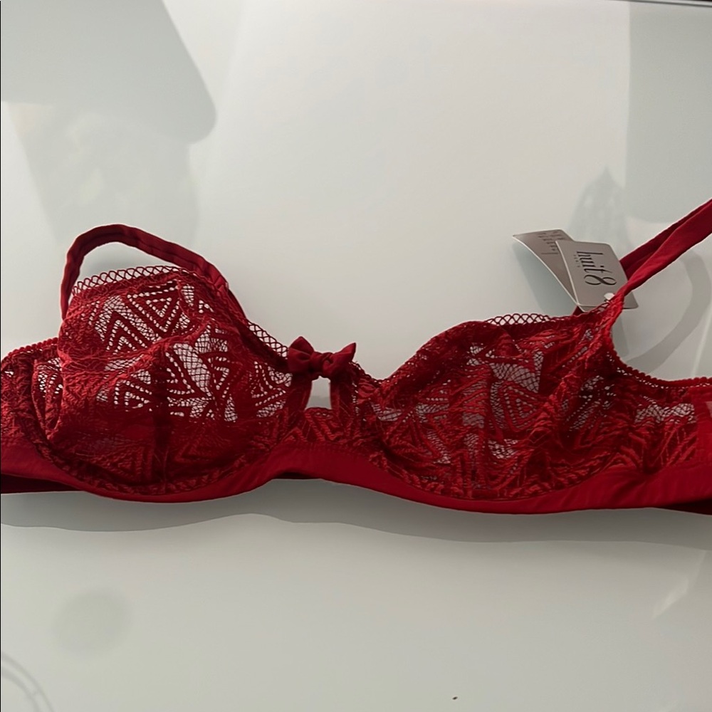 Red Lace Bra